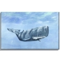 Preview: Leinwand 40 x 30 cm Keilrahmen Canvas-Leinen  Aquarell Maritim Kunst Druck Kunstdruck Dänemark Nordsee Ostsee Wal Pottwal Schweinswale Schweinswal